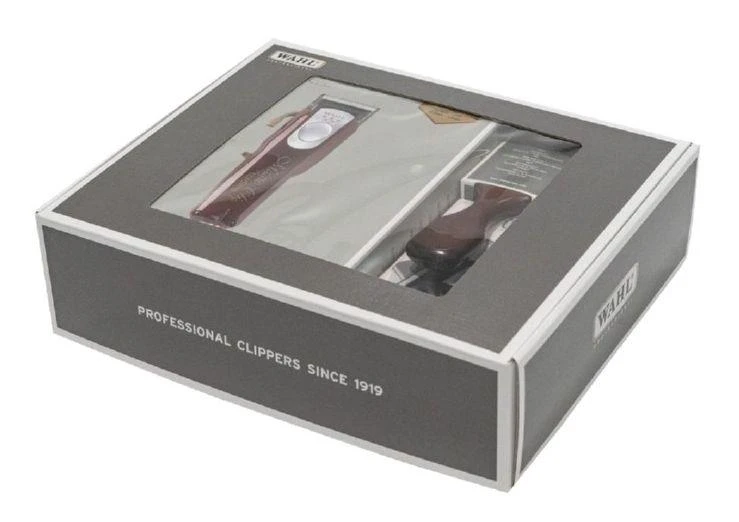 Rinkinys: profesionali plaukų kirpimo mašinėlė WAHL PRO Magic Clip Cordless 5 Star Line, mobili plaukų skutimo mašinėlė WAHL Home Travel Shaver, šepetėlis ir šepetys "Fade" plaukų kirpimui WAHP3615-0473
