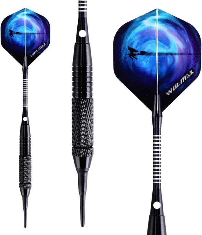 Smiginio strėlyčių rinkinys WIN.MAX Dart Set Combo, WMG70020, 12 vnt. strėlyčių