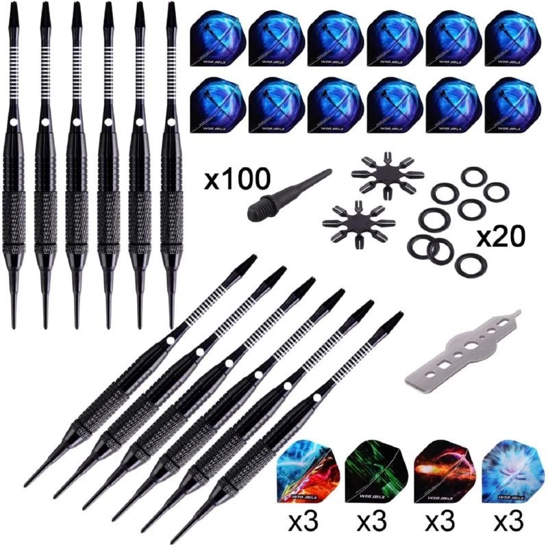 Smiginio strėlyčių rinkinys WIN.MAX Dart Set Combo, WMG70020, 12 vnt. strėlyčių