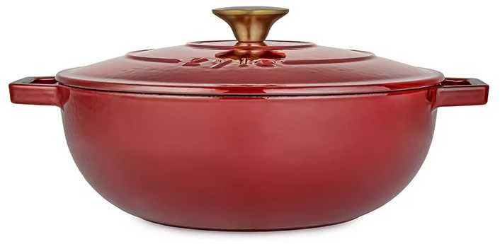 Apvalus emaliuotas ketaus puodas Zyle ZY20BLKI, Ø26 cm, 3.2 l, mėlynas