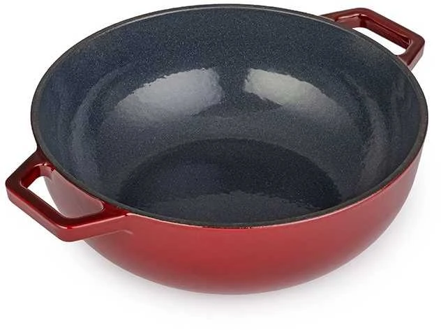 Apvalus emaliuotas ketaus puodas Zyle ZY20BLKI, Ø26 cm, 3.2 l, mėlynas
