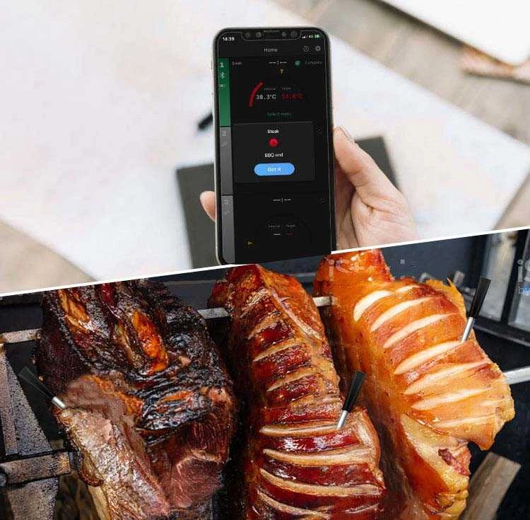 Zyle Belaidis grilio termometras CXL001, naudojamas su Bluetooth ir telefono programėle