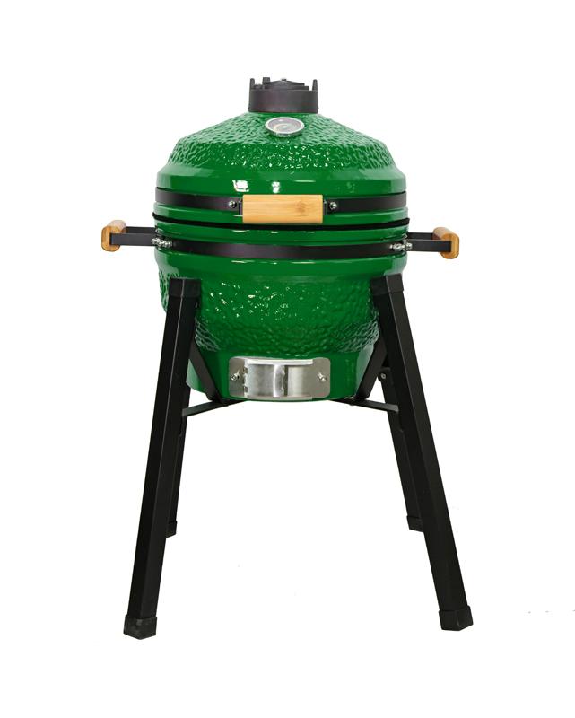 Kamado grilis su priedais Zyle 39,8 cm, Starter, ZY16KSGRSET, žalias