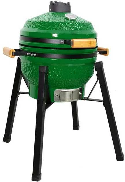 Kamado grilis su priedais Zyle 39,8 cm, Starter, ZY16KSGRSET, žalias
