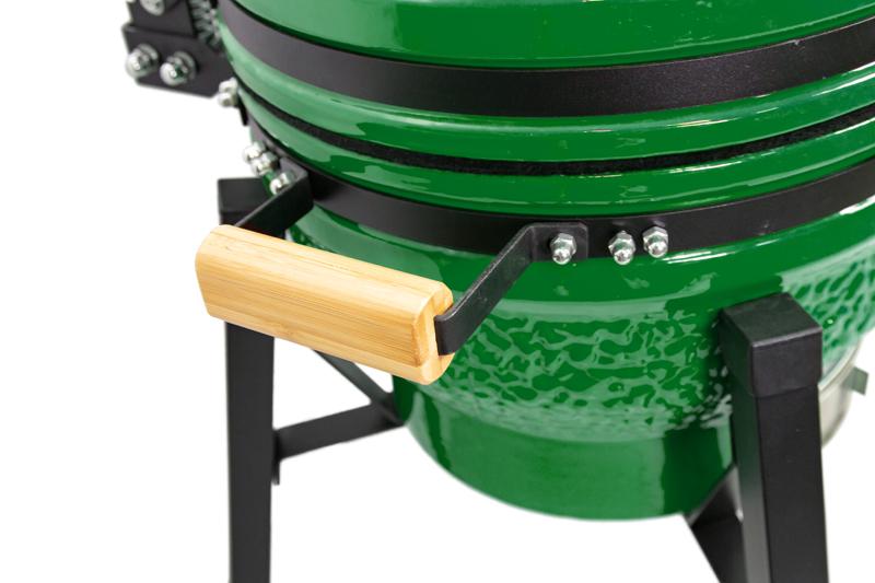Kamado grilis su priedais Zyle 39,8 cm, Starter, ZY16KSGRSET, žalias