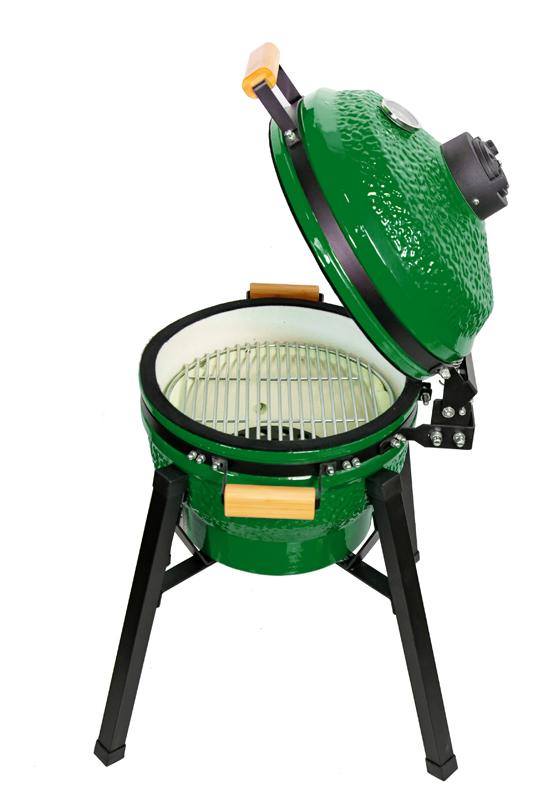 Kamado grilis su priedais Zyle 39,8 cm, Starter, ZY16KSGRSET, žalias