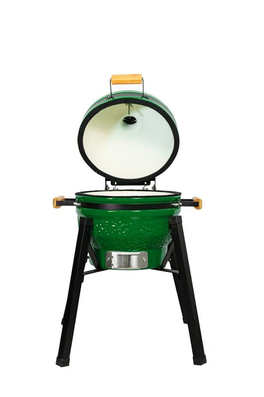 Kamado grilis su priedais Zyle 39,8 cm, Starter, ZY16KSGRSET, žalias