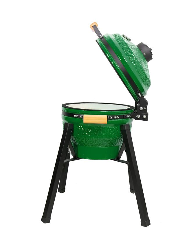 Kamado grilis su priedais Zyle 39,8 cm, Starter, ZY16KSGRSET, žalias