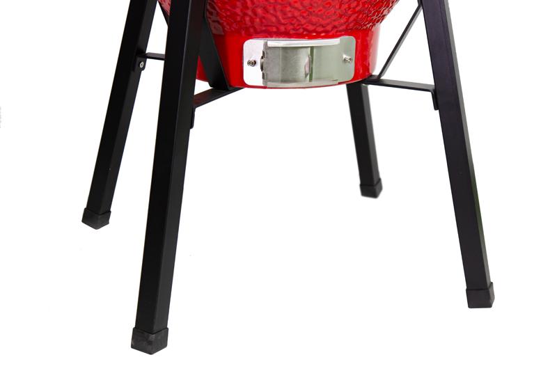 Kamado grilis su priedais Zyle 39,8 cm, Starter, ZY16KSRDSET, raudonas