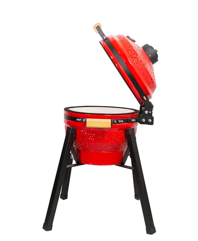 Kamado grilis su priedais Zyle 39,8 cm, Starter, ZY16KSRDSET, raudonas