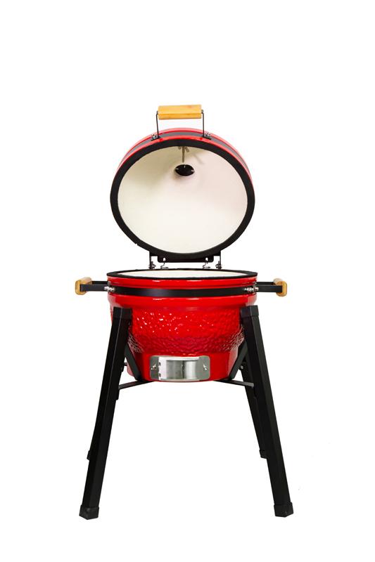 Kamado grilis su priedais Zyle 39,8 cm, Starter, ZY16KSRDSET, raudonas