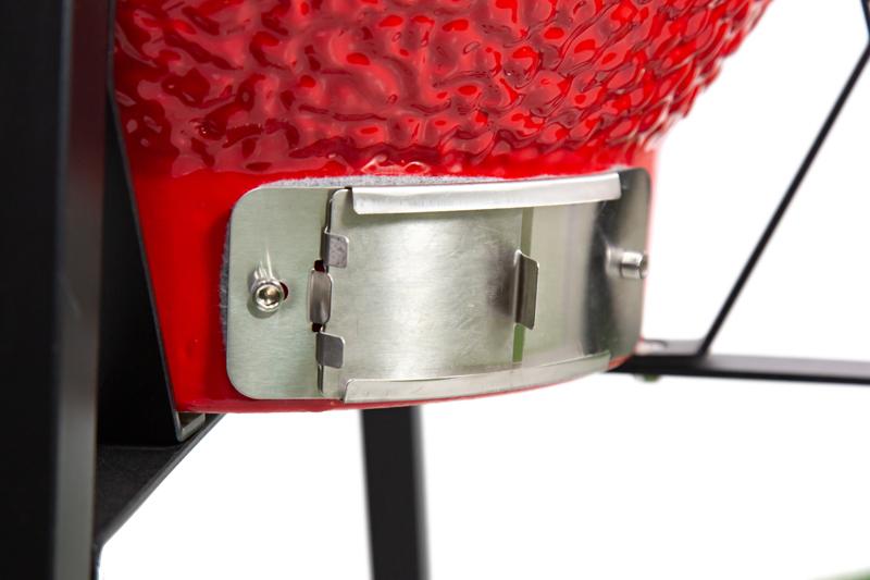 Kamado grilis su priedais Zyle 39,8 cm, Starter, ZY16KSRDSET, raudonas