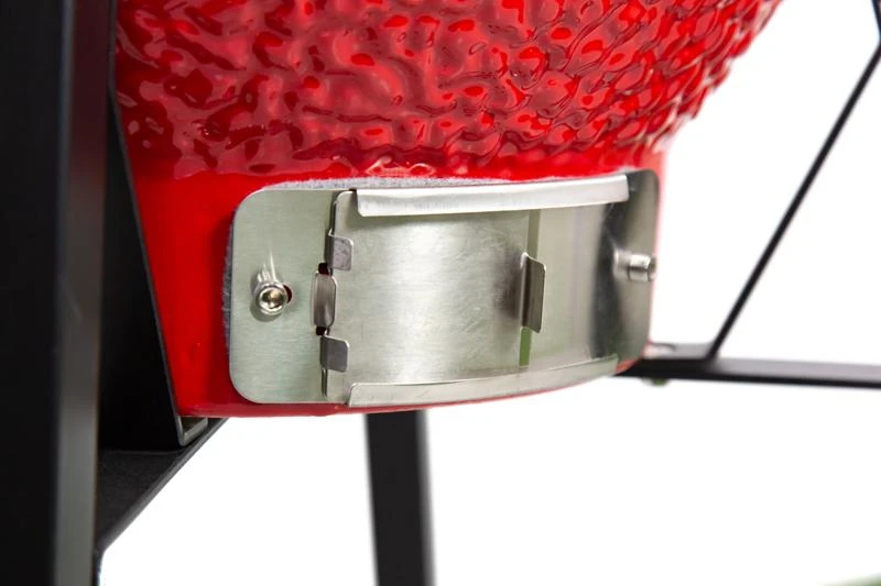 Kamado grilis su priedais Zyle 39,8 cm, Starter, ZY16KSRDSET, raudonas