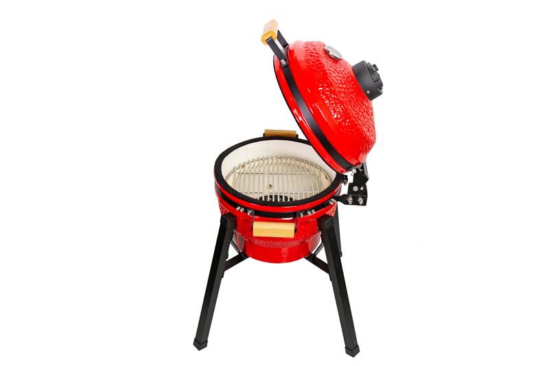 Kamado grilis su priedais Zyle 39,8 cm, Starter, ZY16KSRDSET, raudonas