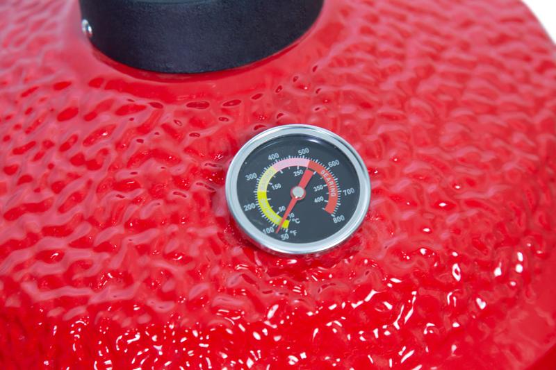 Kamado grilis su priedais Zyle 39,8 cm, Starter, ZY16KSRDSET, raudonas