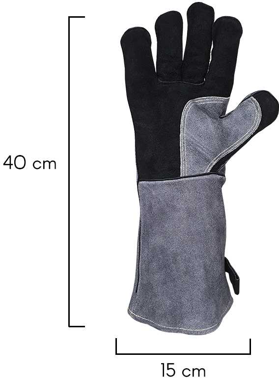 Karščiui atsparios pirštinės Zyle Kamado ZY245GL, skirtos griliams, pilkos