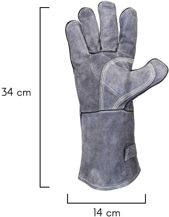 Karščiui atsparios pirštinės Zyle Kamado ZY246GL, skirtos griliams, pilkos