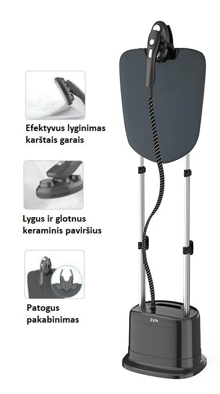 Garų lygintuvas Zyle ZY161GS, 2280 W