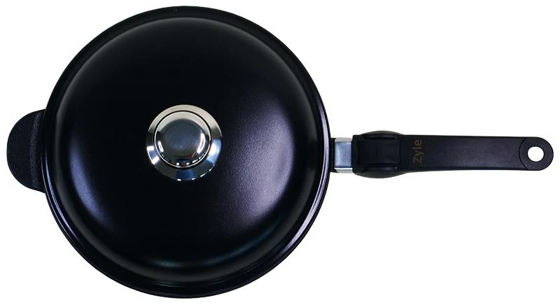 Zyle Stiklinis dangtis ZY024BLD Ø24 cm, juodas