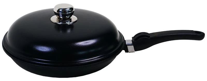 Zyle Stiklinis dangtis ZY028BLD Ø28 cm, juodas