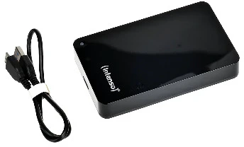 Kietasis diskas 2,5 5 TB Intenso atminties dėklas USB 3.0-3.2 Gen1 (3.1 Gen 1) juodas