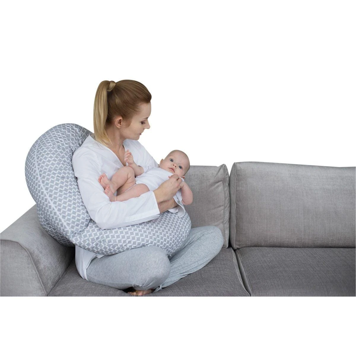 MOTHERHOOD mamos pagalvė Classics, pilka 001/138