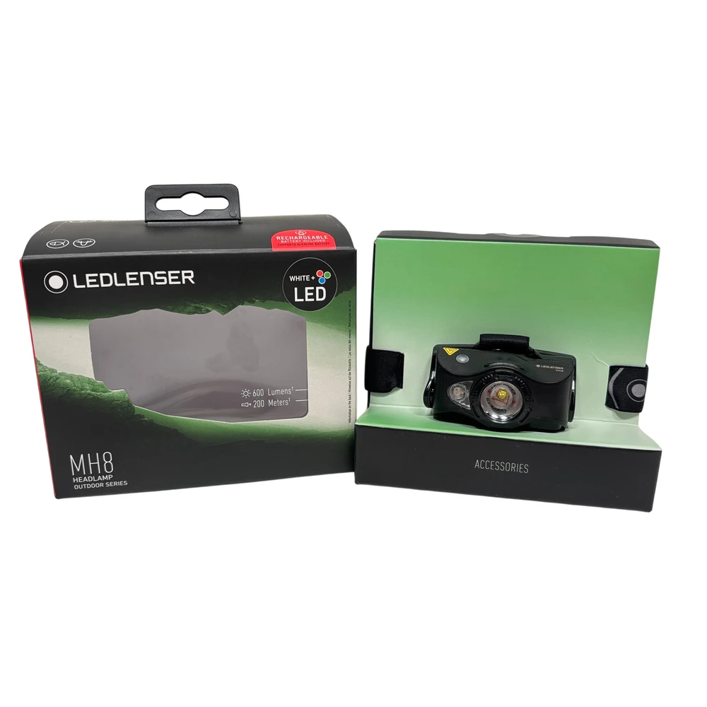 Žibintuvėlis LED LENSER MH8 (juodas) Multicolor LED