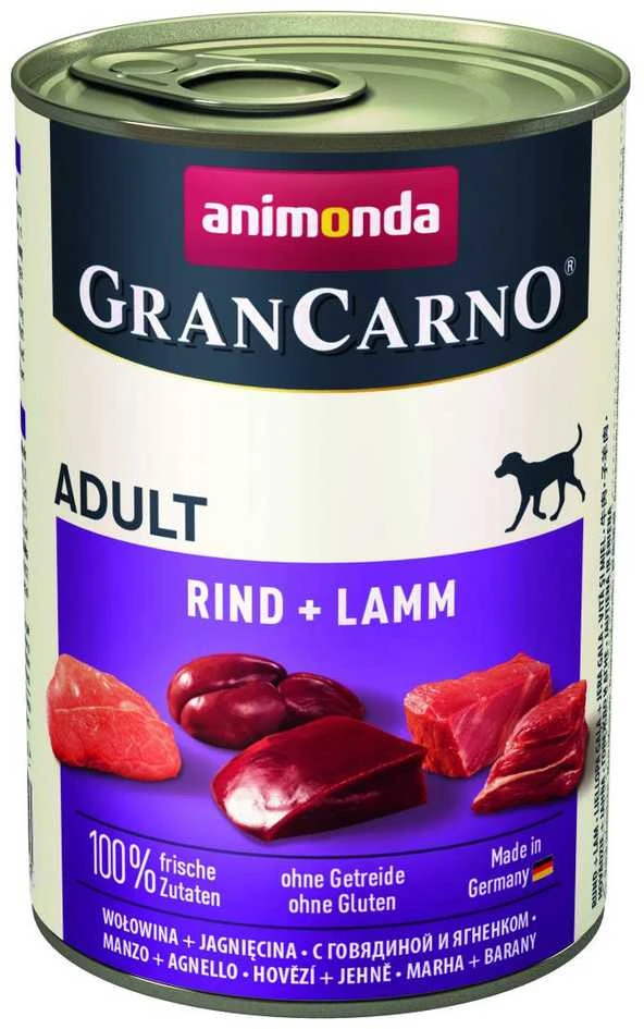 Animoda Animonda Grancarno adult 400g suaugusių šunų konservai su jautiena ir ėriena MR
