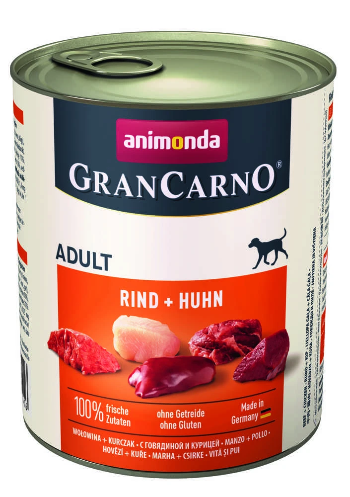 Animoda Animonda Grancarno adult 800g suaugusių šunų konservai su jautiena ir vištiena