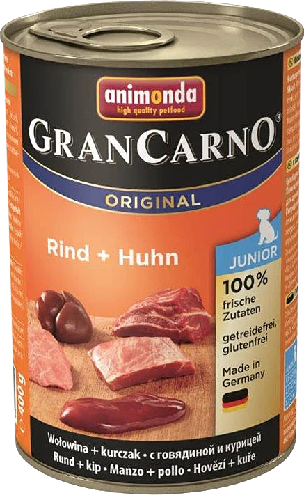 Animoda Animonda Grancarno junior 400g jaunų šunų konservai su jautiena ir vištiena MR