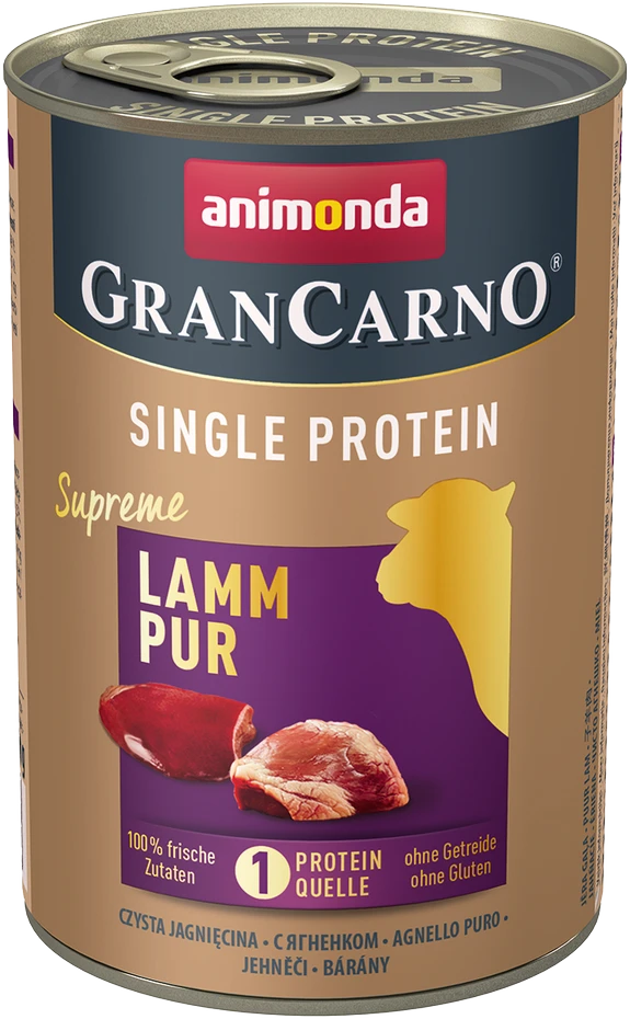 Animonda GranCarno Single Protein Supreme, šunų konservuotas pašaras su ėriena, 400g