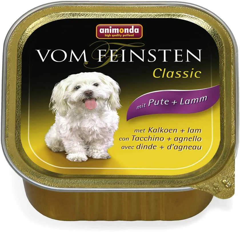 Animoda Animonda Vom feinsten classic 150g konservai šunims su kalakutiena ir ėriena 82965 MR