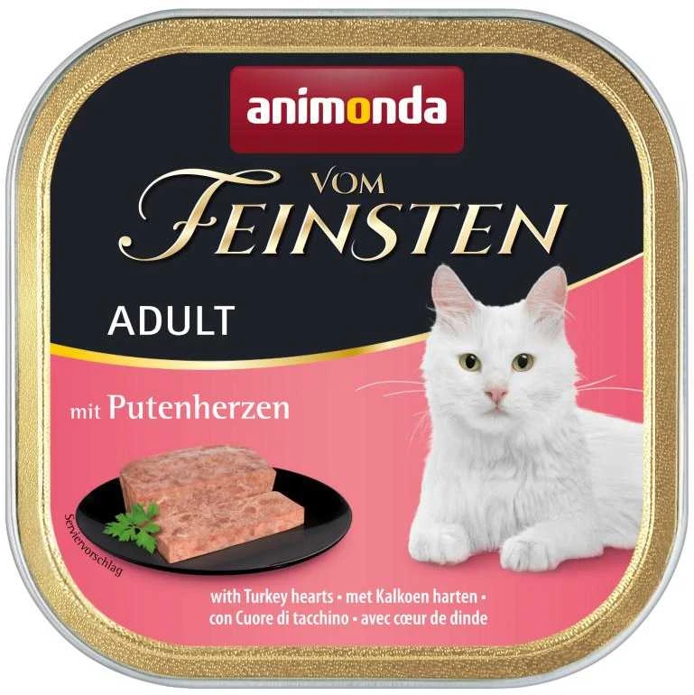 Animoda Animonda Vom feinsten classic su kalakutų širdelėmis, 100g kons.katėms