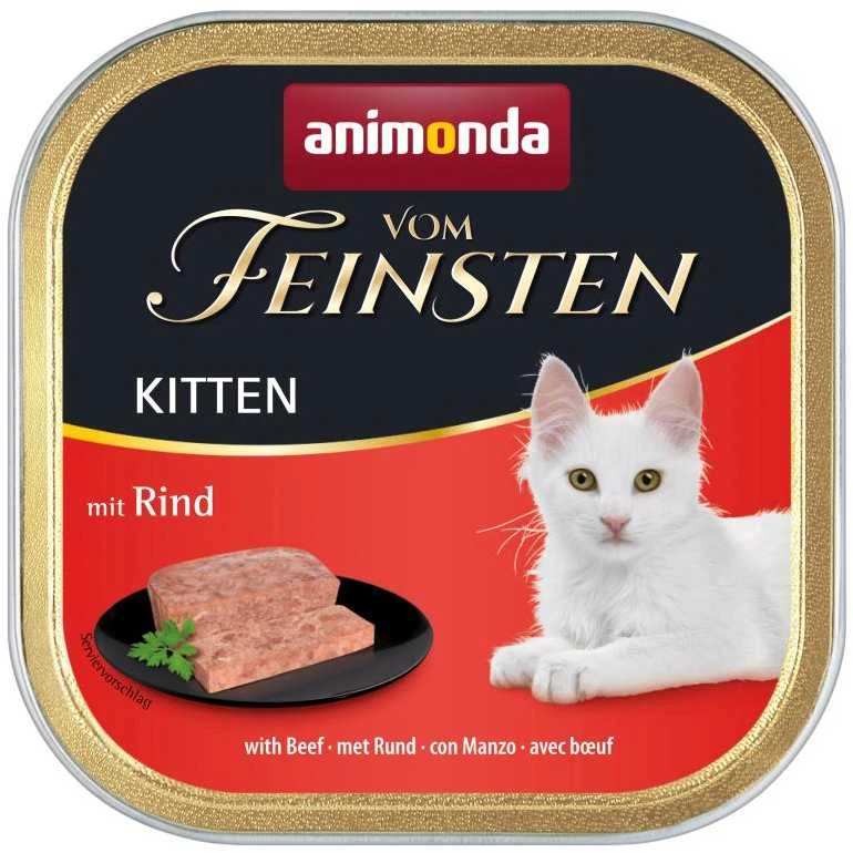 Animoda Animonda Vom feinsten su jautiena, konservai jaunoms katėms 100g