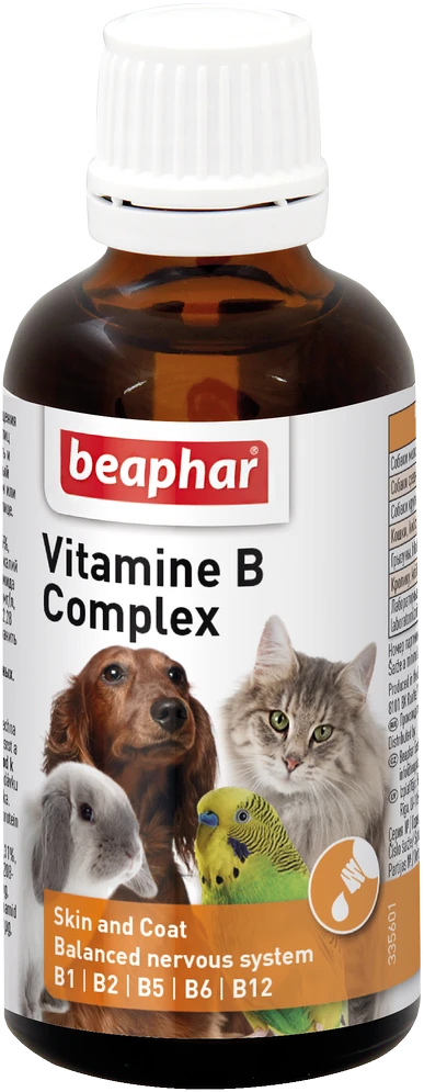 Beaphar Baepahar Vitamino B kompleksas katėms ir šunims, 50 ml