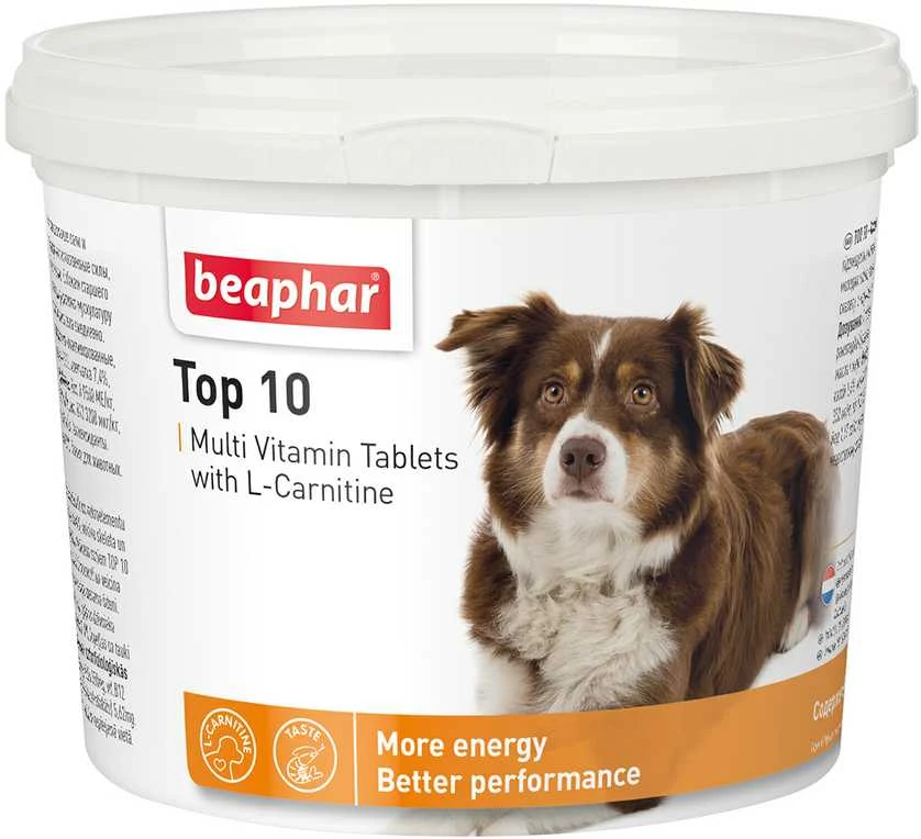 Beaphar Top-10 750tbl, bendri vitaminai šunims
