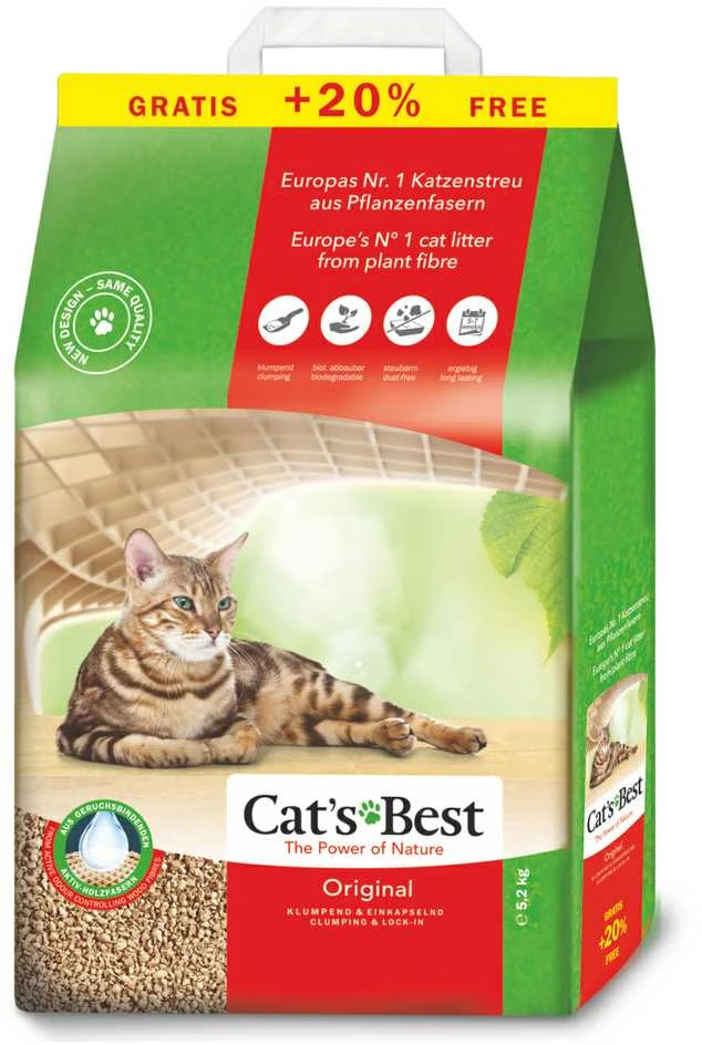 Cats Best OkoPlus Original Natūralus kraikas katėms 10L