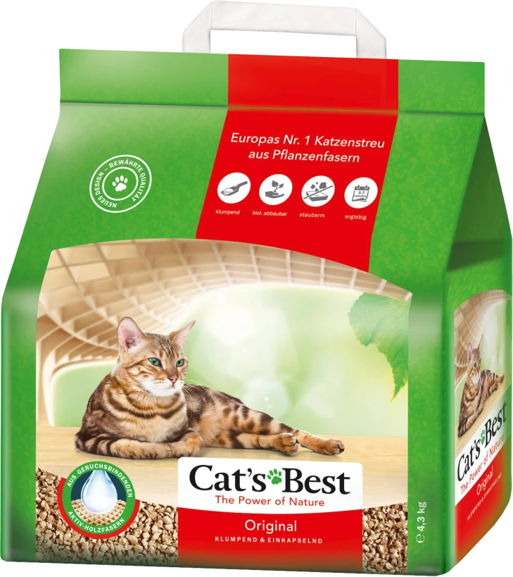 Cats Best OkoPlus Original Natūralus kraikas katėms 10L