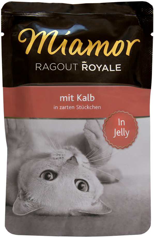 FINNERN GmbH end Co. KG Miamor Ragout royale 100 g konservai katėms, veršiena drebučiuose maišelyje MR