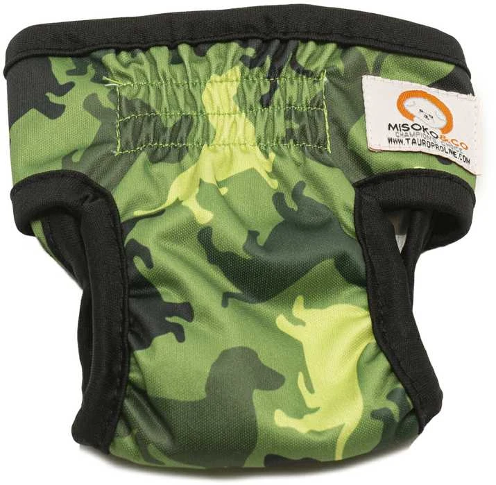 Import Misoko&amp;Co patelių daugkartinės sauskelnės, S, kamufliažas