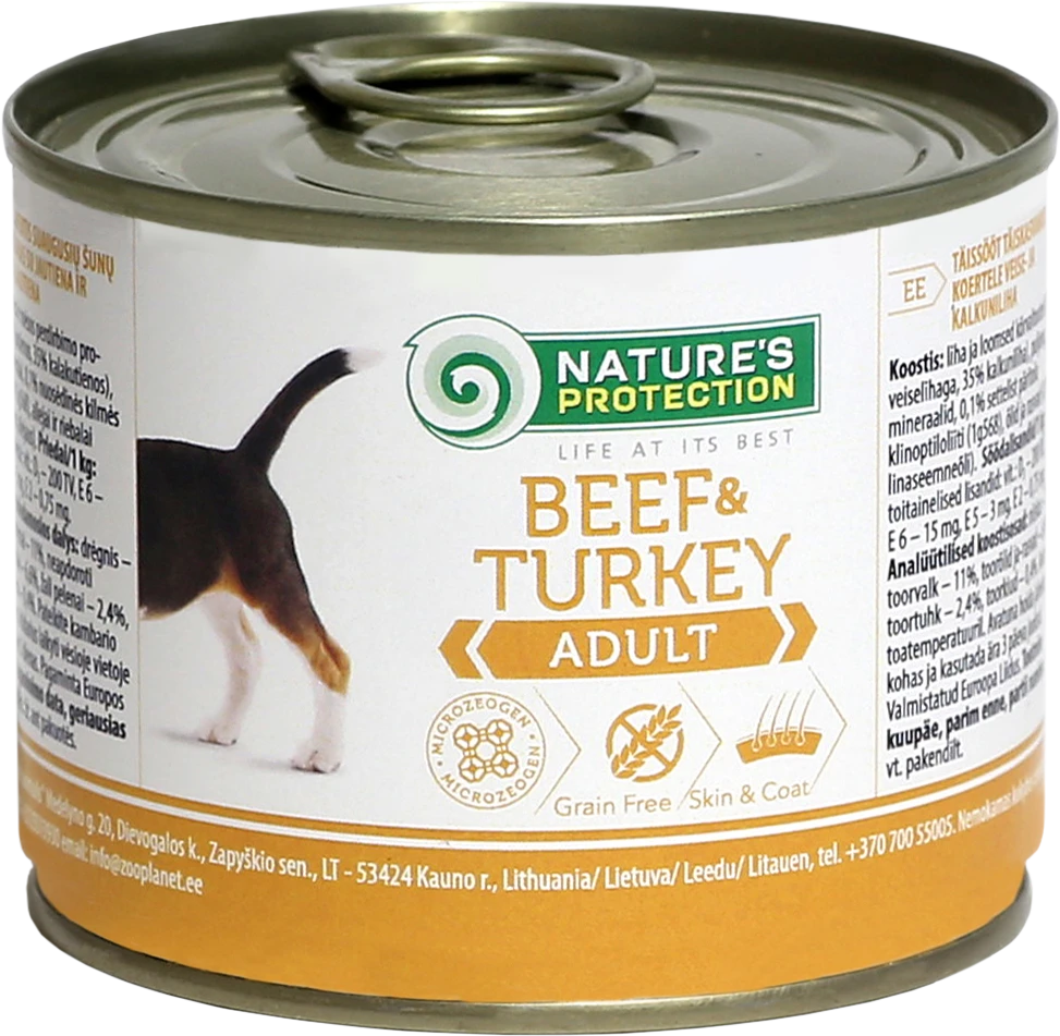 Lovely Hunter NP Dog Adult jautiena&amp;kalakutiena 200g konservuotas pašaras šunims