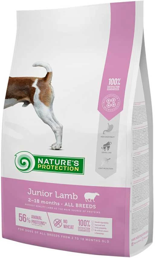 Nature's Protection Junior ėriena 7.5kg, visų veislių jaunų šunų sausas pašaras su ėriena