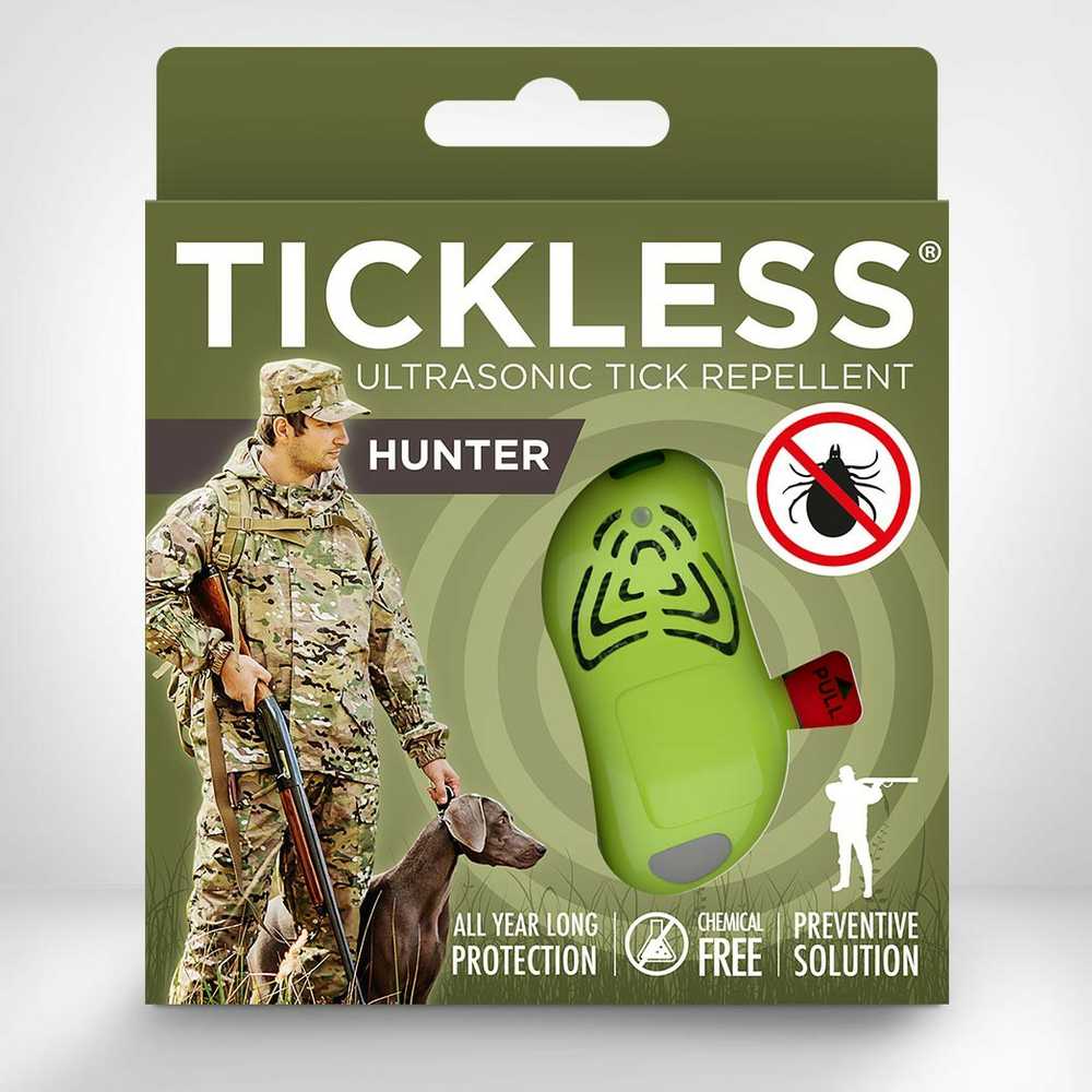 Protectone TickLess Hunter ultragarsinis pakabukas nuo erkių ir blusų, žalias