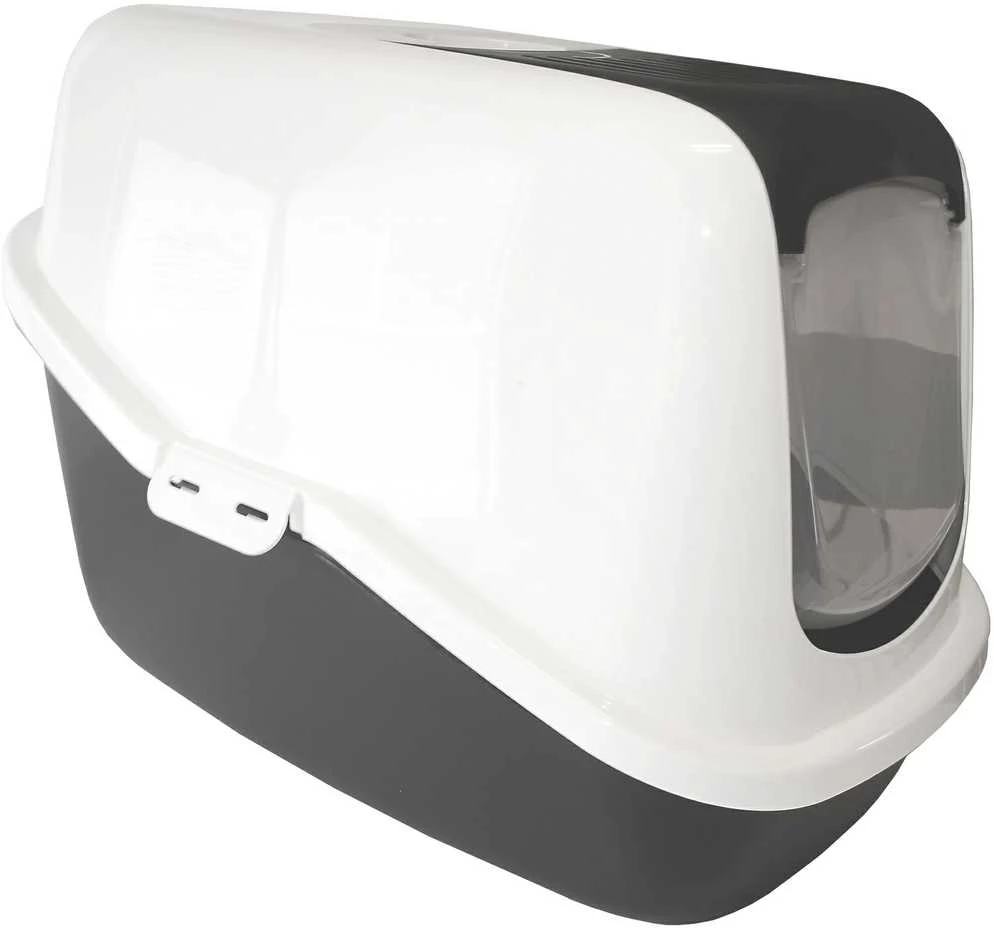 Savic Tualetas namas NESTOR su durelėm ir filtru, 56x39x38.5cm, baltas/pilkas