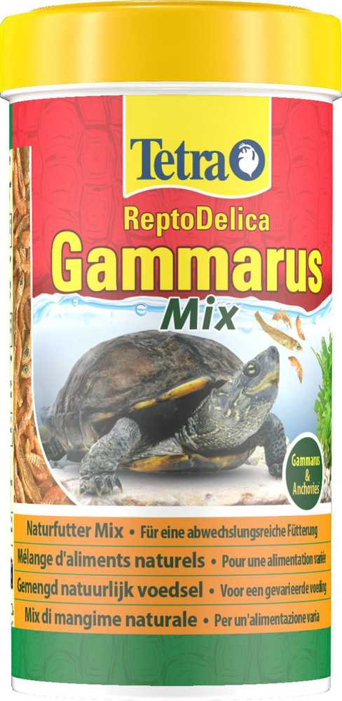 Tetra Gammarus MIX pašaras vandens vėžliams su krevetėmis 250ml, papildas prie ReptoMin