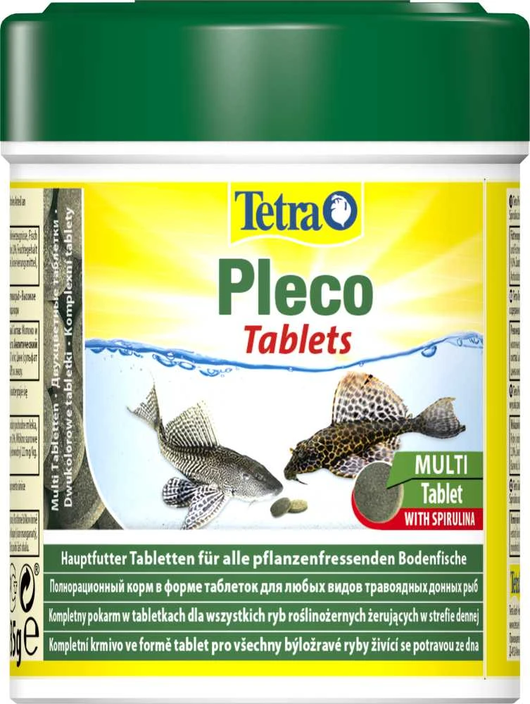 Tetra Pleco Tablets pašaras žolėdėms dugninėms akvariumo žuvims tabletėmis,275vnt