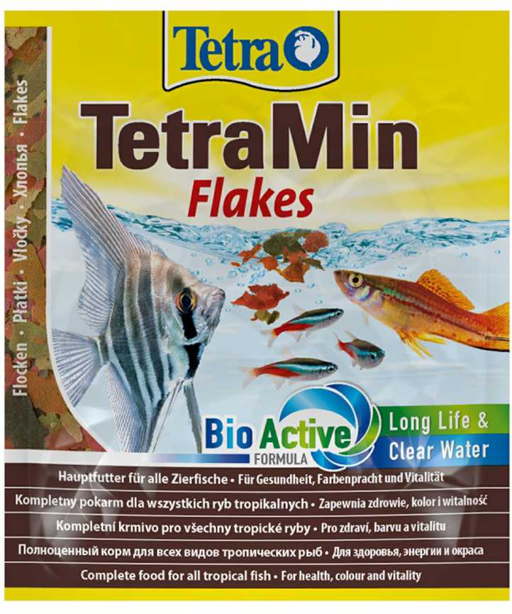 TETRA TetraMin Flakes 12 g, dekoratyvinių žuvų pašaras