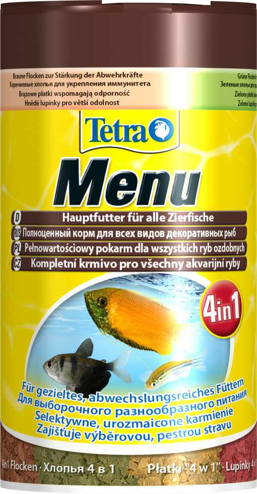 TetraMenue Futtermix 100ml pašaras visoms žuvims 4rūšys