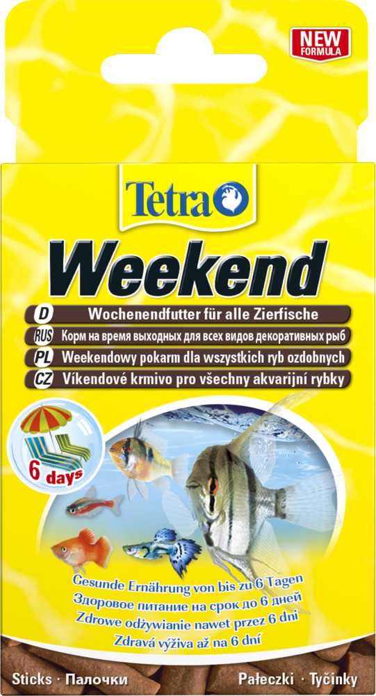 TetraWeekend pašaras atostogoms dek.žuvims 20vnt 9dienom