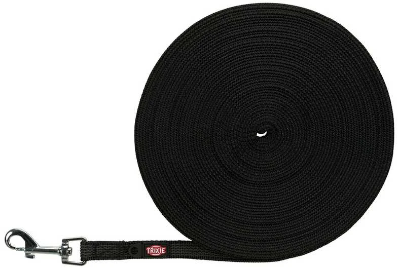 TRIXIE Tracking pavadys, gumuotas S-M 5 m/15mm, juodas
